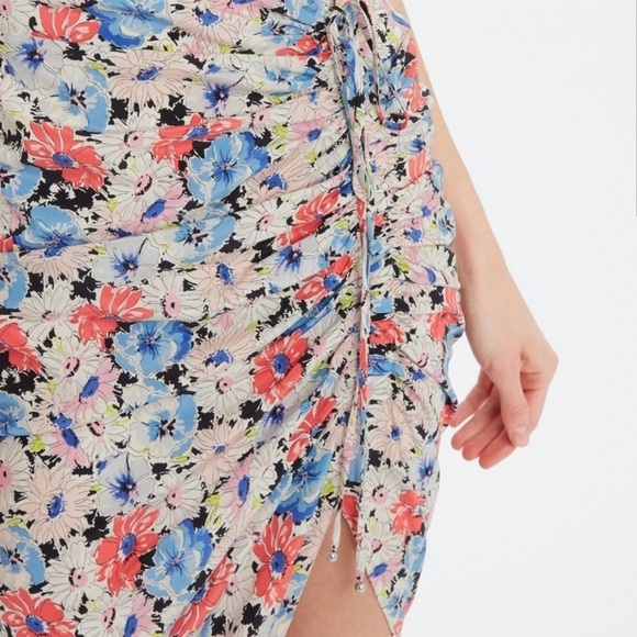 VERONICA BEARD Annabelle Silk Midi Dress Floral Size 4 - Picture 3 of 10